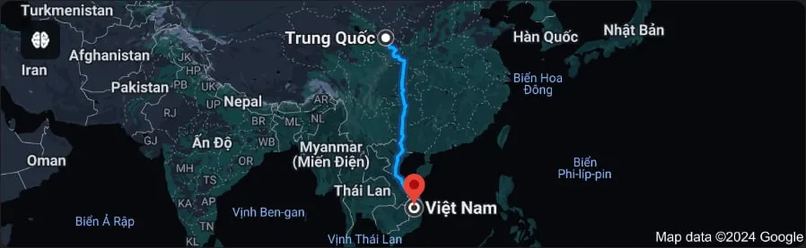 Khoảng cách Trung Quốc Việt Nam