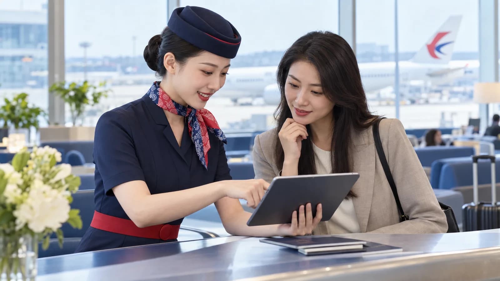 Nhân viên China Eastern Airlines hỗ trợ Đại lý China Eastern tại Hà Nội ủy quyền