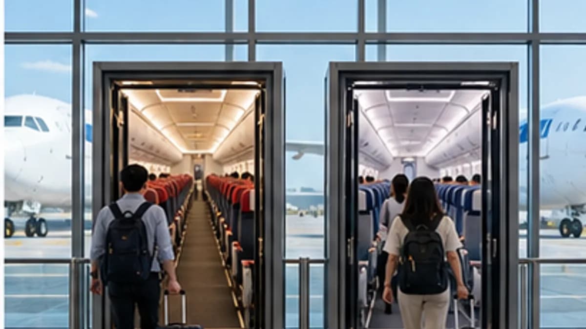 Hành khách kiểm tra ghế cửa sổ hay lối đi China Eastern