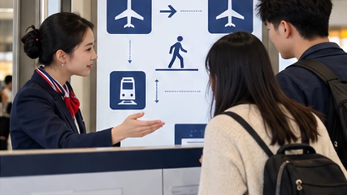 Minh họa hành lý khi nối chuyến Thượng Hải