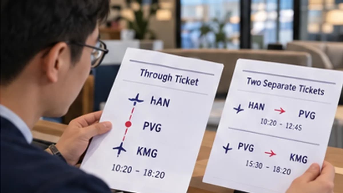 Hành khách kiểm tra vé chung hay vé riêng đi Trung Quốc