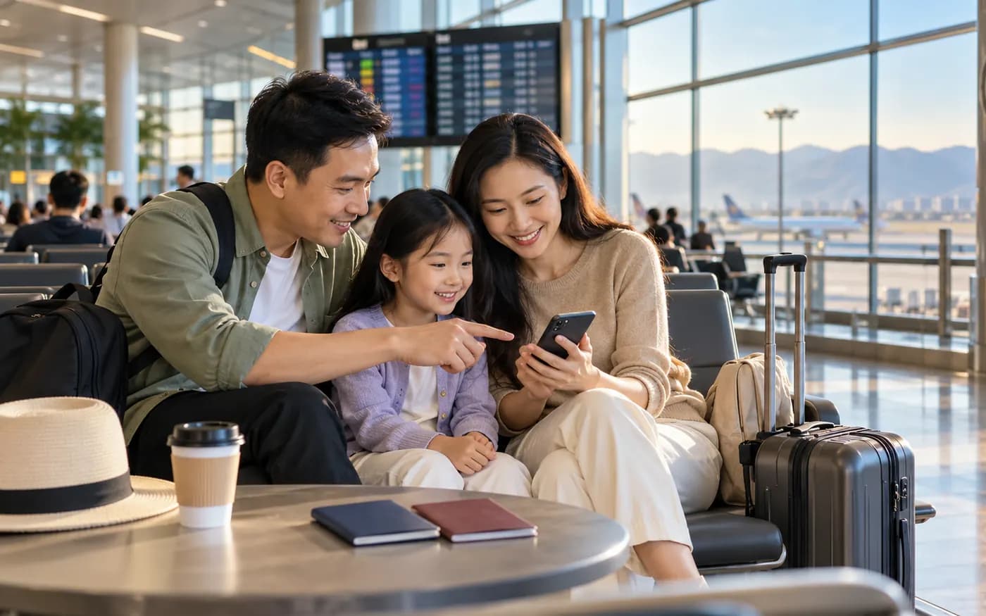 Hành khách kiểm tra nối chuyến tại sân bay KMG